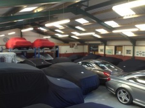 Luxury and Classic cars in storage at our Classic Car Storage UK facilities. 