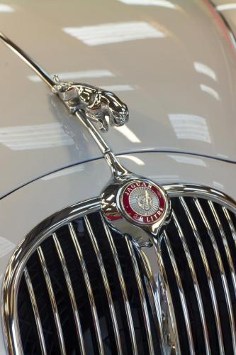 Classic Jaguar in storage at Classic Car Storage UK. 