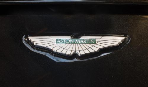 Aston Martin badge.